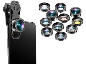 Apexel APL-DG11 Set van 11 lens lenzen voor telefoon camera
