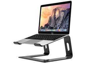 Pliable Laptop Stand Stand Alogy Bureau Portable Noir