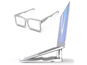 Soporte de soporte Alogy gafas para tableta portátil 15.6 pulgadas Plata