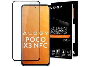 Funda de pegamento completo Glass Alogy amigable para Xiaomi Poco X3 NFC / X3 PRO / R