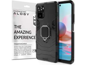 Case Alogy Stand Ring Armor til Xiaomi Redmi Note 10/10s sort