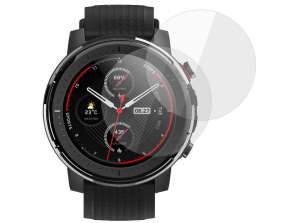 2x Alogy gehärtetes Glas Bildschirm für 9H Smartwatch für Amazfit Stratos