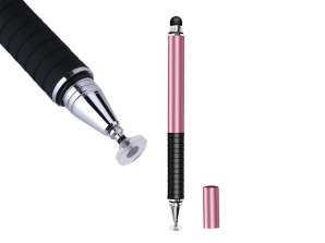 Alogy 2in1 kapazitiver Stift für Tablet-Telefon-Bildschirm Pink