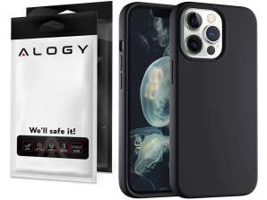 Alogy тънък мек калъф за iPhone 13 Pro черен