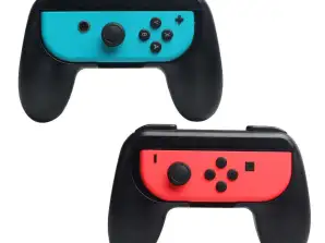 2x HandGrip para Joy-Con Controller Nintendo Switch Negro