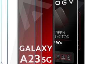 2x Vidrio templado 9H Alogy Protección de pantalla para Samsung Galaxy A23 5G