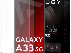 2x Vidrio templado 9H Alogy Protección de pantalla para Samsung Galaxy A33 5G