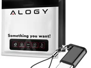 Adaptador adaptador Alogy conversor micro USB para USB-C Tipo C Preto