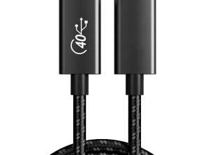 Kabelis 1.5m Thunderbolt 4 USB-C Alogy 100W 5A 20V 40Gbps PD kabelis