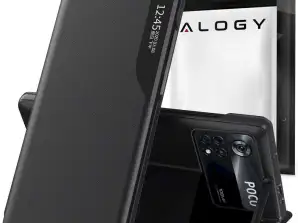 Alogy Smart View Cover Flip Läderplånbok för Xiaomi Poco M