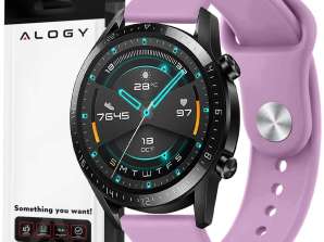 Bracelet de sport universel Alogy Strap pour Smartwatch 20mm Lavande