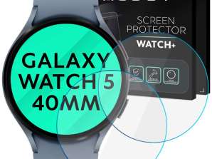 2x härdat glas skyddande skärmalogi för Samsung Galaxy Watch 5 4