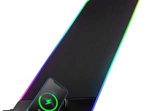 Alogy XXL RGB gaming mouse pad με ασύρματη φόρτιση