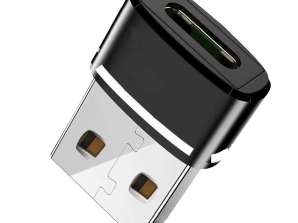 USB-A NAAR USB-C Type-C OTG adapter Zwart