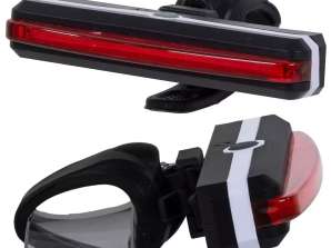 USB LED velosipēda aizmugurējais velosipēda lukturis 100lm