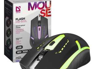 Mouse gamer com fio retroiluminado LED DEFENDER