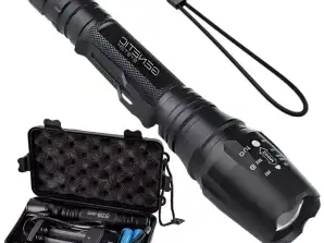 Militärische taktische LED-Taschenlampe mit starkem Lichtstrom wasserdicht