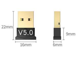 Bluetooth 5.0 dongleadapter høy USB-hastighet rask
