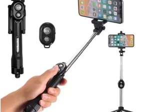 Einbeinstativ Selfie Fotohalter Bluetooth Stick 3in1