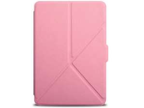 Origami-kotelo Kindle Paperwhite 1 2 3 magneetti vaaleanpunaiselle