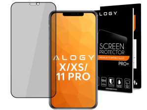 3D Tempered Glass Alogy Anti-Spy Privacy Glas für iPhone X / XS / 11 Pr