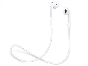 Каишка каишка кабел за Apple Airpods бял