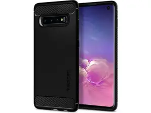 Capa de armadura robusta Spigen para Samsung Galaxy S10 Preto Mate