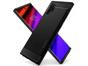 Spigen rugged oklepno kovček za Samsung Galaxy Note 10 Plus Matte Črna