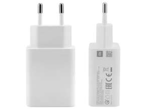 Xiaomi Adaptateur Chargeur Mural MDY-10-EF QC 3.0 3A USB-C Câble Blanc