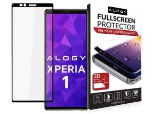 Alogy Schutzhülle aus gehärtetem Glas für Sony Xperia 1 Schwarz