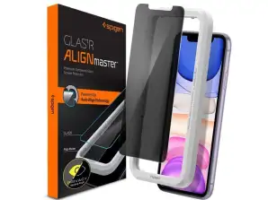 Spigen Align Master Privacy Glas.tR Glass voor Apple iPhone 11 / XR