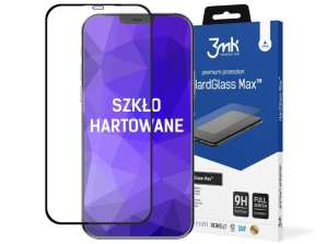 Apple iPhone 12 / 12 Pro 6.1 Siyah için Cam 3mk HardGlass Max