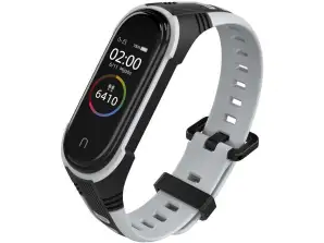 Mijobs Sportarmband für Xiaomi Mi Band 5/6 Grau