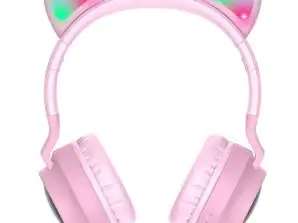 Glowing Wireless Headphones for Kids with Microphone HOCO W27 Cat