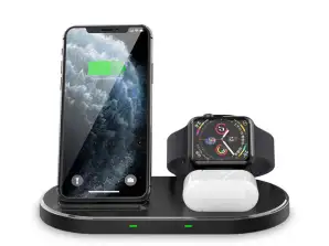 Qi 3in1 Wireless Induktives Ladegerät W55 für iPhone / AirPods / Watch