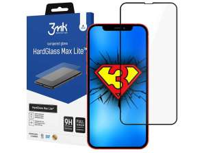 Apple iPhone 13 Mini Siyah için 3mk Temperli Cam HardGlass Max Lite