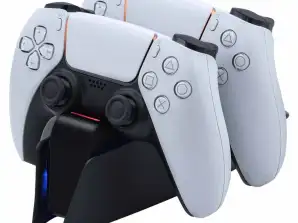 PlayStation 5 PS5 Siyah için Çift Tuşlu Kontrol Ünitesi