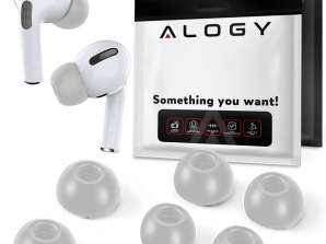 6x Alogy S M L Silikon Memory Pads für Apple AirPods Pro