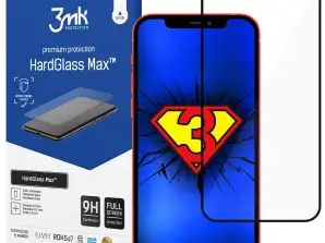 Härdat glasskärm 3mk HardGlass Max för Apple iPhone 13 Pro Blac