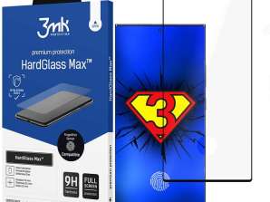Klaasist 3mk HardGlass Max sõrmeprint Samsung Galaxy S22 Ultra Black jaoks
