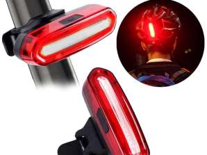 Powerful Bicycle Rear LED Lamp USB Alogy Light Water Lighting