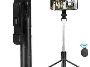 Selfie Stick Bluetooth Alogy foldbar telefon stativ med lamper