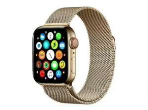 Correa de reloj inteligente Mercury Mesh para Apple Watch 42/44/45mm Gold