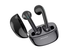 AWEI Bluetooth 5.0 Casque T28 TWS + Station d’accueil Noir