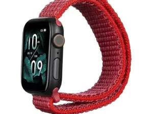 Beline nylon smartwatch rem til Apple Watch 38/40/41mm rød /