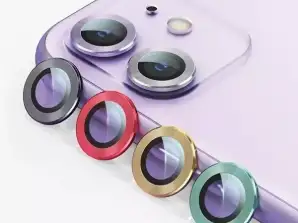 Osłona aparatów USAMS Camera Lens Glass do iPhone 11 Pro Max metal rin