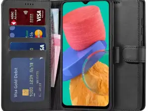 Beschermende Portemonnee Case voor Samsung Galaxy M33 5G Zwart