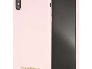 Pouzdro Karl Lagerfeld KLHCI65SLLPG pro iPhone Xs Max pevné pouzdro silikonové