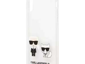 Étui Karl Lagerfeld KLHCI65CKTR pour iPhone Xs Max étui rigide Karl & Choup