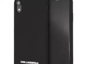 Case Karl Lagerfeld KLHCI61SLBKS voor iPhone XR hardcase Silicone